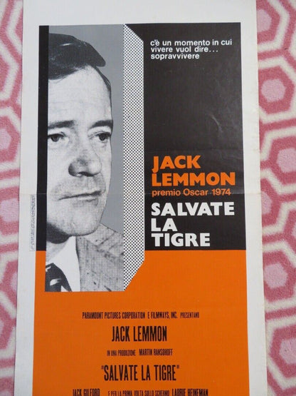 SALVATE LA TIGRE / Save the Tiger ITALIAN LOCANDINA (27.5"x13") POSTER 1974