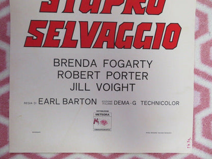 STUPRO SELVAGGIO ITALIAN LOCANDINA (27.5"x12.5") POSTER  ZALMAN KING 1975