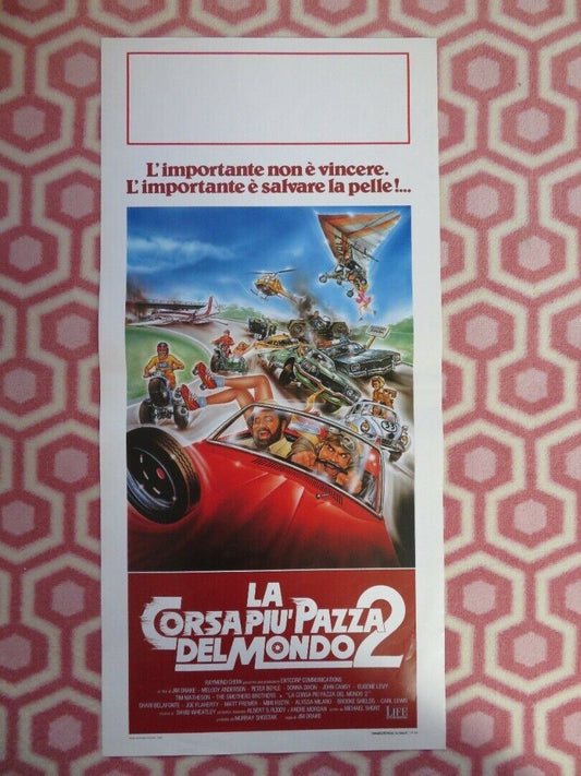 LA CORSAPOI' PAZZA DEL MONDO 2 ITALIAN LOCANDINA (27.5"x12.5") POSTER 1990