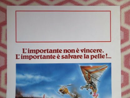 LA CORSAPOI' PAZZA DEL MONDO 2 ITALIAN LOCANDINA (27.5"x12.5") POSTER 1990