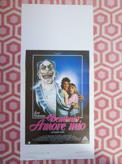 DEMONIO AMORE MIO/ MY DEMON LOVER ITALIAN LOCANDINA (27.5"x12.5") POSTER 1987