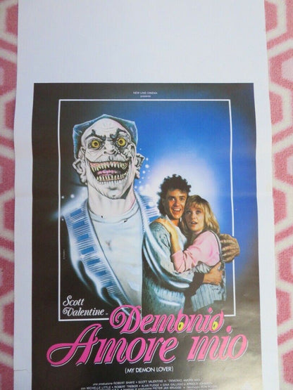 DEMONIO AMORE MIO/ MY DEMON LOVER ITALIAN LOCANDINA (27.5"x12.5") POSTER 1987