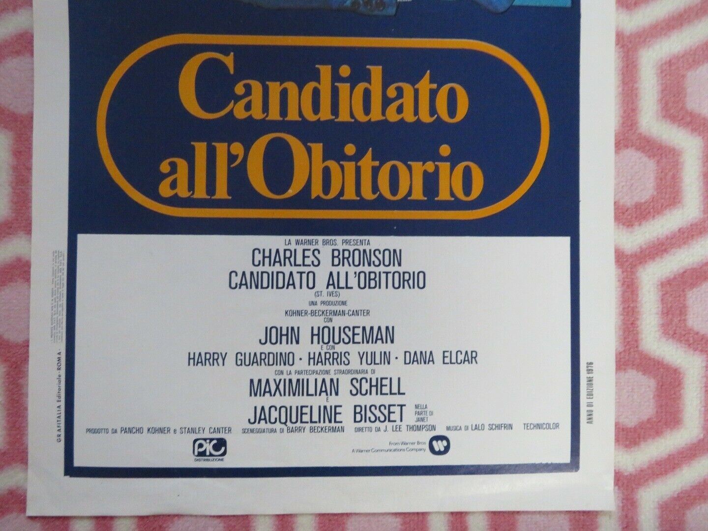 CANDIDATO ALL'OBITORIO / St. Ives ITALIAN LOCANDINA (27.5"x13") POSTER 1976