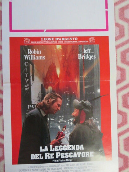 THE FISHER KING ITALIAN LOCANDINA (27.5"x13") POSTER JEFF BRIDGES WILLIAMS 1991