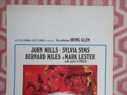 CORRI LIBERO E SELVAGGIO ITALIAN LOCANDINA (27.5"x13") POSTER JOHN MILLS 1970