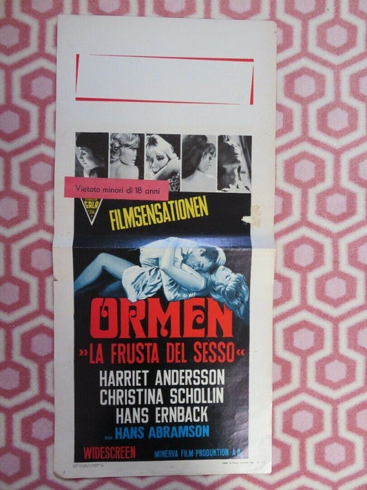 ORMEN ITALIAN LOCANDINA (27.5"x13") POSTER HARRIET ANDERSON 1968