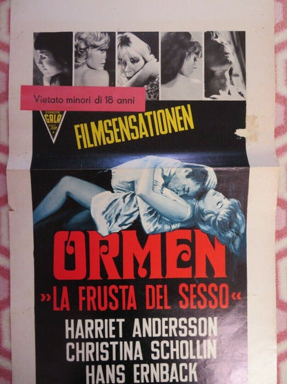 ORMEN ITALIAN LOCANDINA (27.5"x13") POSTER HARRIET ANDERSON 1968