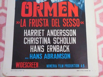 ORMEN ITALIAN LOCANDINA (27.5"x13") POSTER HARRIET ANDERSON 1968