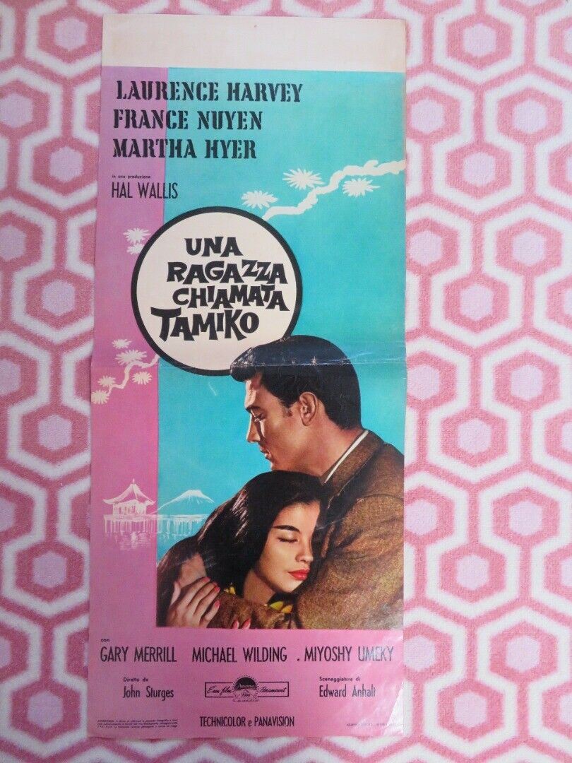 UNA RAGAZZA CHIAMATA TAMIKO ITALIAN LOCANDINA (27"x12") POSTER 1962