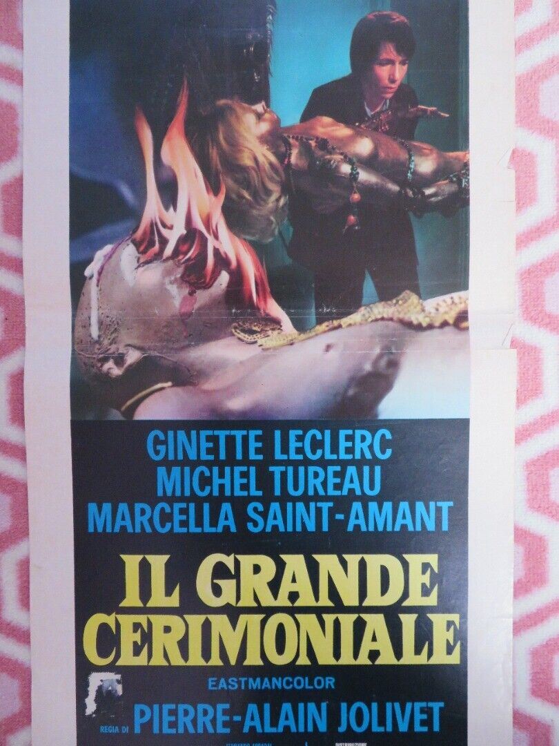 IL GRANDE CERIMONIALE/ Weird Weirdo ITALIAN LOCANDINA (27.5"x13") POSTER 1969