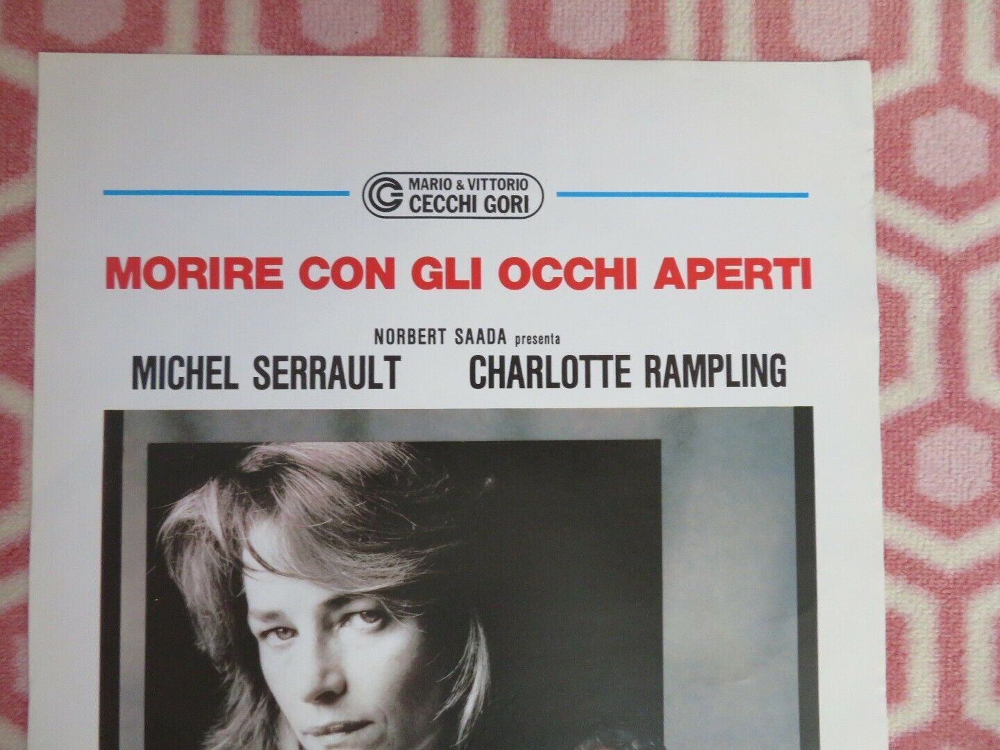 SHOCKING LOVE ITALIAN LOCANDINA (27.5"x13") POSTER  MICHEL SERRAULT 1985