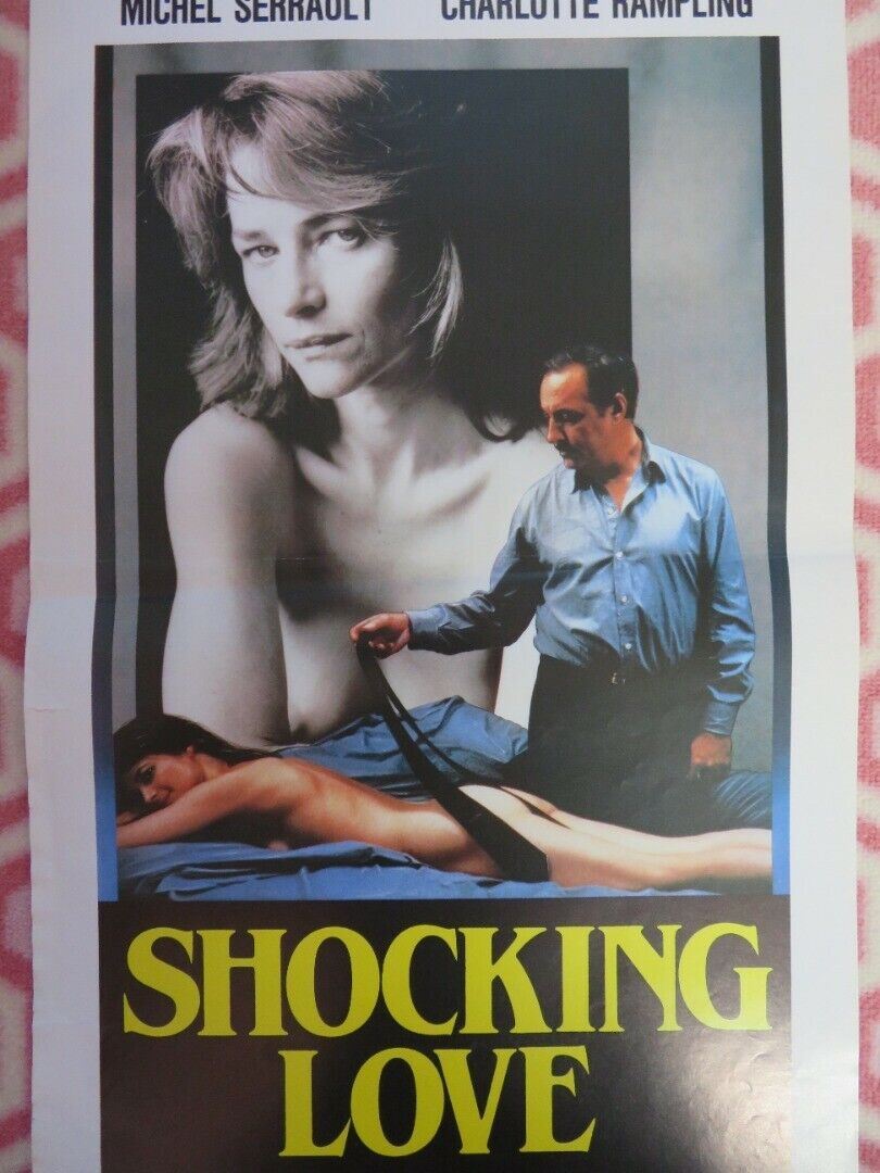 SHOCKING LOVE ITALIAN LOCANDINA (27.5"x13") POSTER  MICHEL SERRAULT 1985