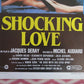 SHOCKING LOVE ITALIAN LOCANDINA (27.5"x13") POSTER  MICHEL SERRAULT 1985