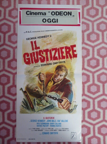 IL GIUSTIZIERE / The 'Human' Factor ITALIAN LOCANDINA (27"x13") POSTER 1975