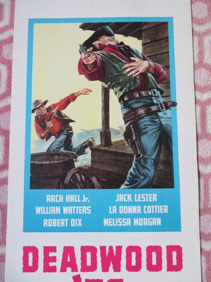 DEADWOOD '76 ITALIAN LOCANDINA (27.5"x13") POSTER ARCH HALL JR.  J. LESTER 1965