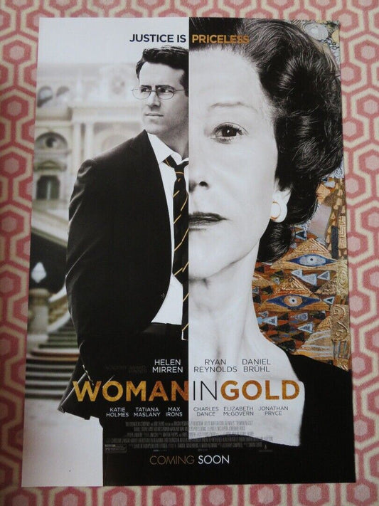 WOMAN IN GOLD US ONE SHEET ROLLED POSTER RYAN REYNOLDS HELEN MIRREN 2015