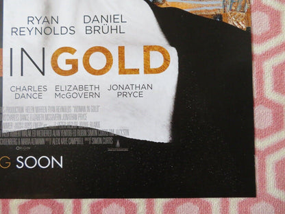 WOMAN IN GOLD US ONE SHEET ROLLED POSTER RYAN REYNOLDS HELEN MIRREN 2015