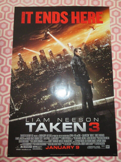 TAKEN 3 VERSION B  US ONE SHEET ROLLED POSTER LIAM NEESON 2014