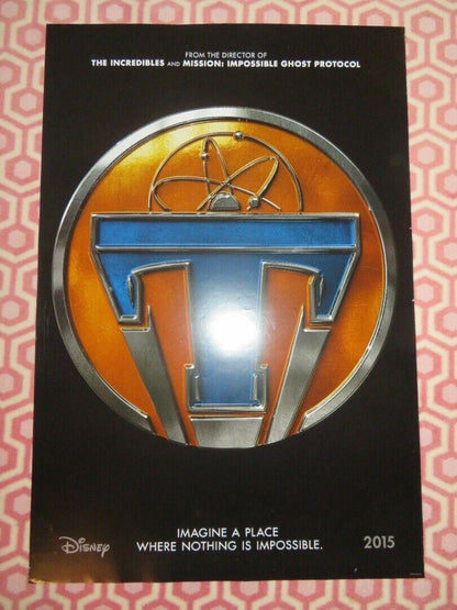 TOMORROWLAND  US ONE SHEET ROLLED POSTER DISNEY GEORGE CLOONEY 2015