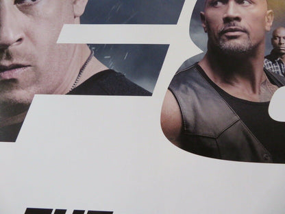 THE FATE OF THE FURIOUS US ONE SHEET ROLLED POSTER VIN DIESEL 2017