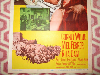 SAADIA  US INSERT (14"x 36") POSTER CORNEL WILDE MEL FERRER 1954