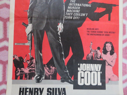 JOHNNY COOL US INSERT (14"x 36") POSTER HENRY SILVA ELIZABETH MONTGOMERY 1963