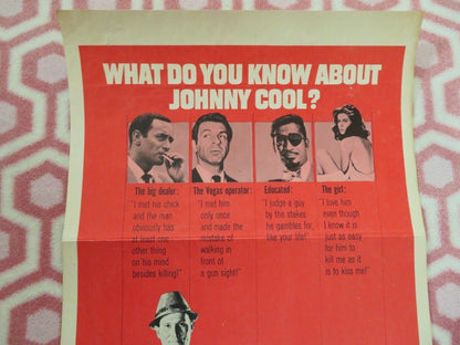 JOHNNY COOL US INSERT (14"x 36") POSTER HENRY SILVA ELIZABETH MONTGOMERY 1963