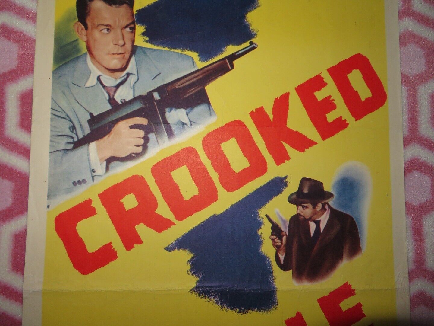 WALK A CROOKED MILE  US INSERT (14"x 36") POSTER LOIS HAYWARD DENNIS O'KEEFE '48