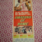 AMAZONS OF ROME US INSERT (14"x 36") POSTER LOUIS JOURDAN SYLVIA SYMS 1963