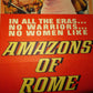 AMAZONS OF ROME US INSERT (14"x 36") POSTER LOUIS JOURDAN SYLVIA SYMS 1963