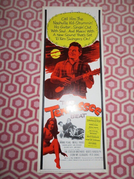 THAT TENNESSEE BEAT  US INSERT (14"x 36") POSTER MINNIE PEARL MERLE TRAVIS 1966