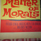 A MATTER OF MORALS US INSERT (14"x 36") POSTER PATRICK O'NEAL MOGENS WIETH 1960