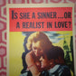 A MATTER OF MORALS US INSERT (14"x 36") POSTER PATRICK O'NEAL MOGENS WIETH 1960