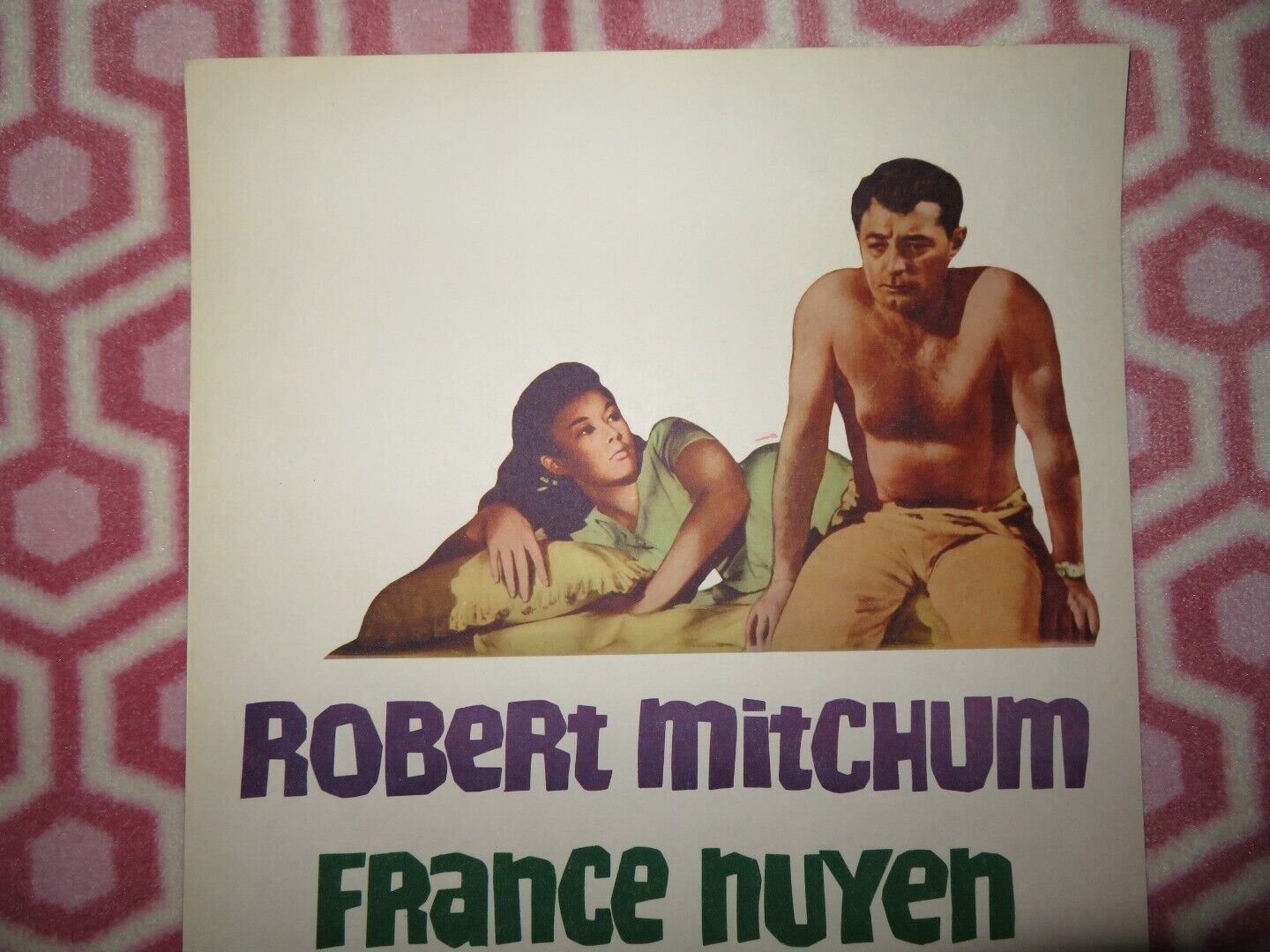 MAN IN THE MIDDLE  US INSERT (14"x 36") POSTER ROBERT MITCHUM FRANCE NUYEN 1964