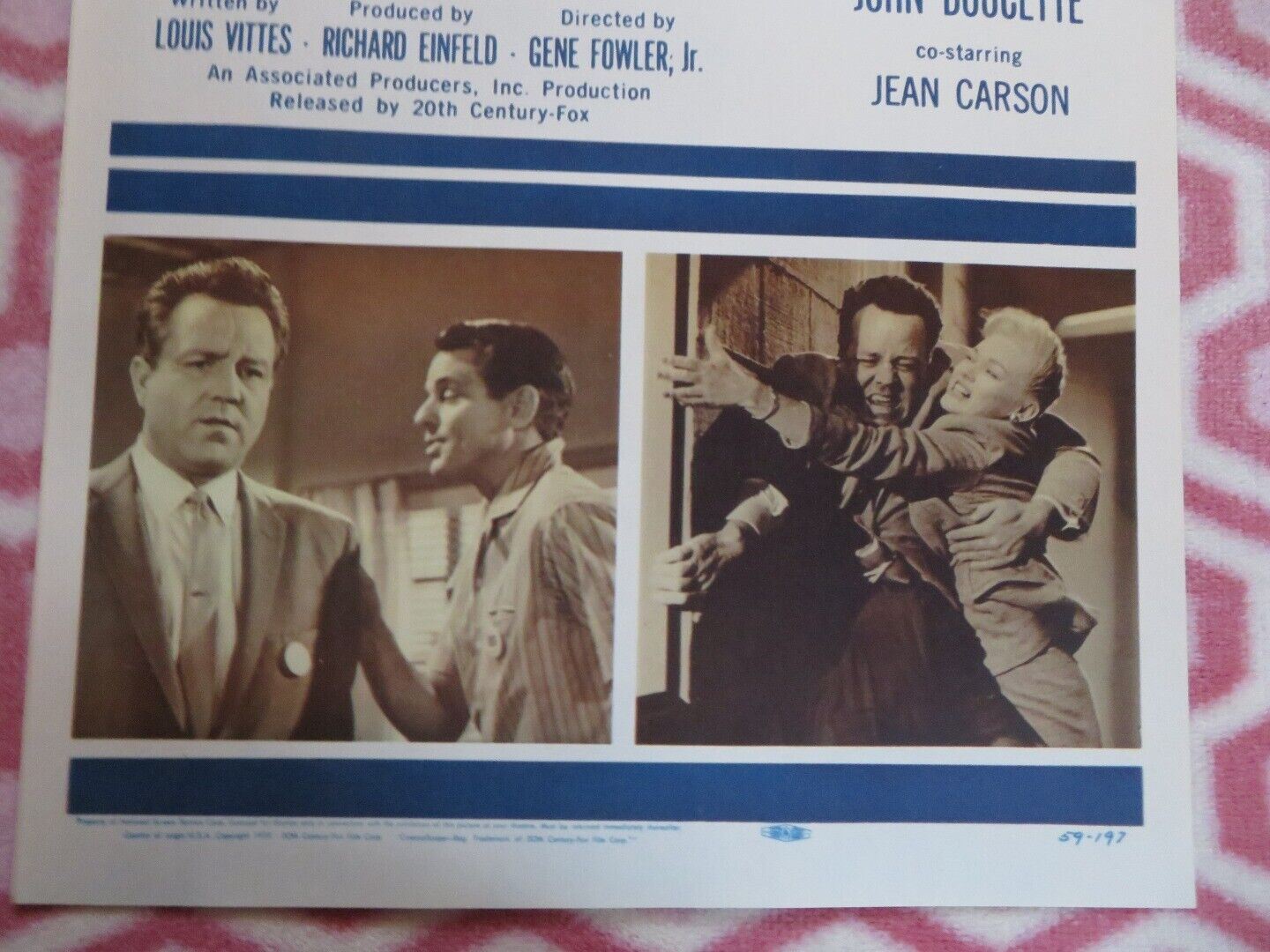 HERE COME THE JETS  US INSERT (14"x 36") POSTER STEVE BRODIE LYN THOMAS 1959