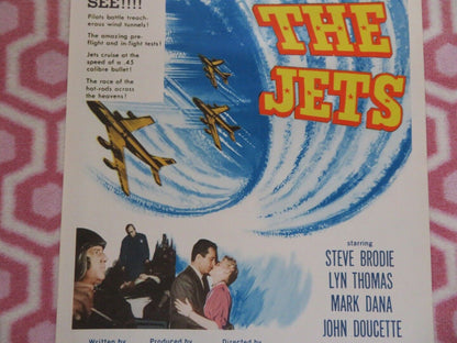 HERE COME THE JETS  US INSERT (14"x 36") POSTER STEVE BRODIE LYN THOMAS 1959