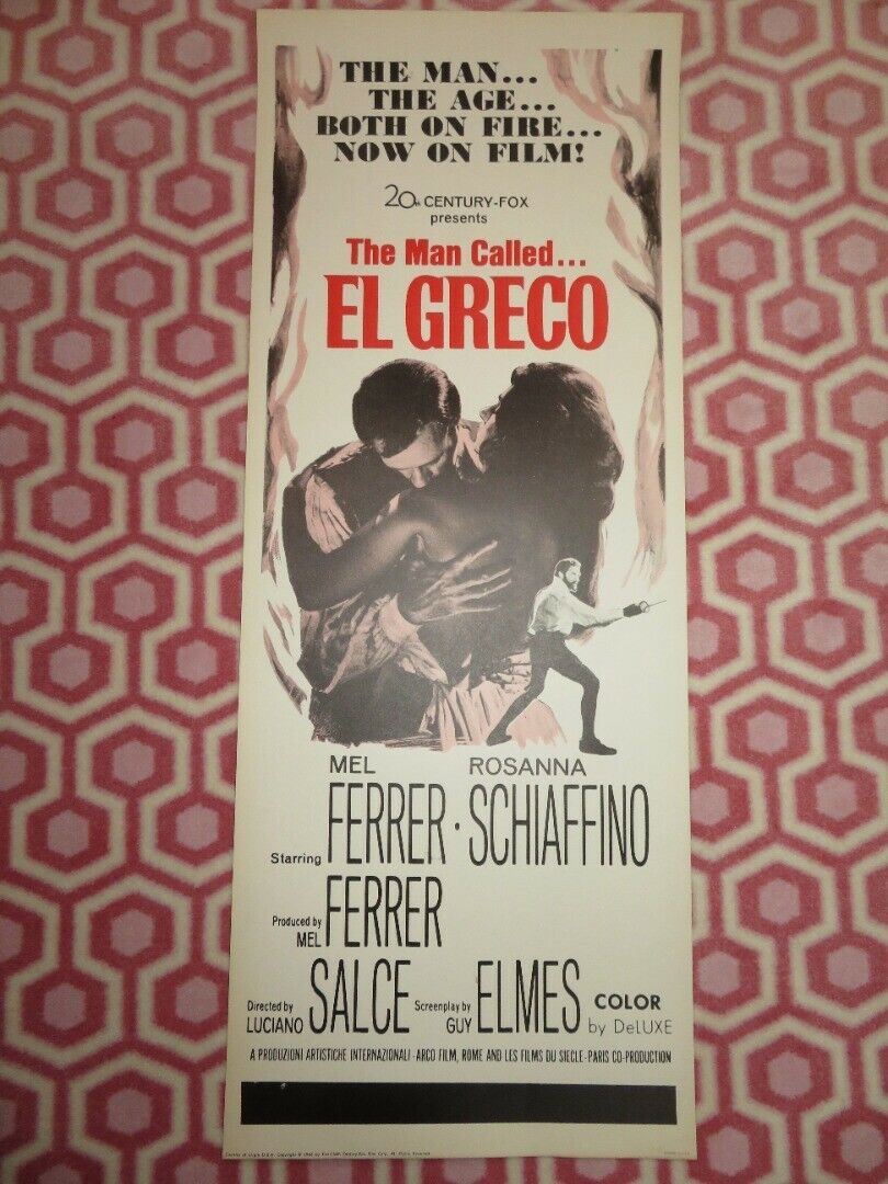 EL GRECO US INSERT (14"x 36") POSTER MEL FERRER ROSANNA SCHIAFINO 1966