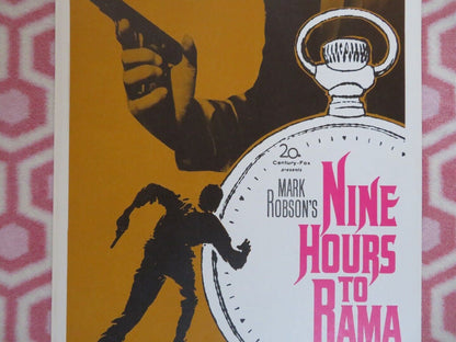 NINE HOURS TO RAMA  US INSERT (14"x 36") POSTER ROBERT MORLEY 1963