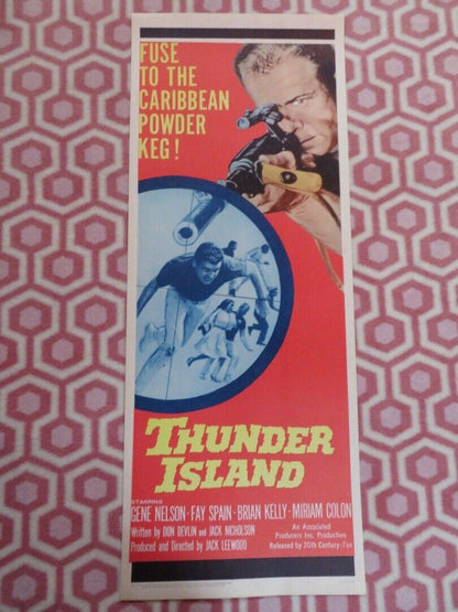 THUNDER ISLAND US INSERT (14"x 36") POSTER GENE NELSON FAY SPAIN 1963