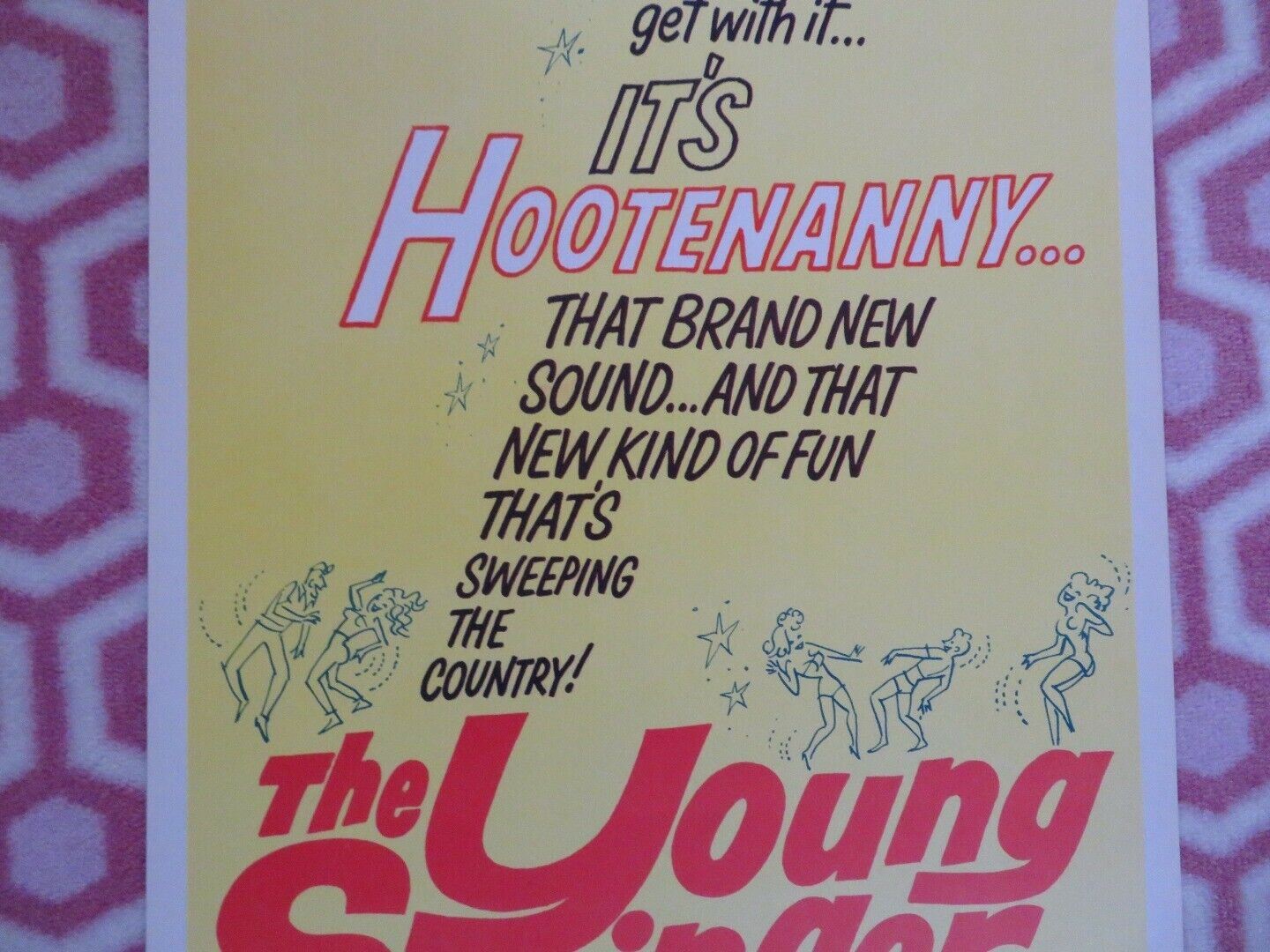 THE YOUNG SWINGERS  US INSERT (14"x 36") POSTER ROD LAUREN MOLLY BEE 1963