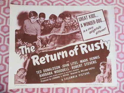 THE RETURN OF RUSTY US HALF SHEET (22"x 28") POSTER TED DONALDSON JOHN LITEL '46