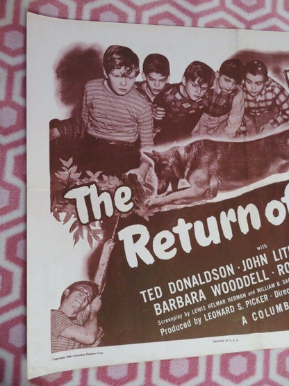 THE RETURN OF RUSTY US HALF SHEET (22"x 28") POSTER TED DONALDSON JOHN LITEL '46