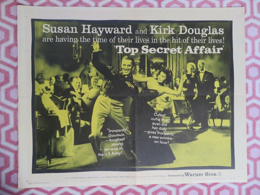 TOP SECRET AFFAIR US HALF SHEET (22"x 28") POSTER KIRK DOUGLAS 1957