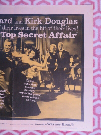 TOP SECRET AFFAIR US HALF SHEET (22"x 28") POSTER KIRK DOUGLAS 1957