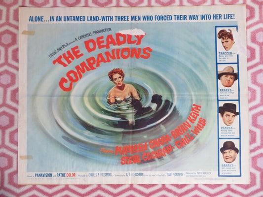 THE DEADLY COMPANIONS US HALF SHEET (22"x 28") POSTER SAM PECKINPAH 1961