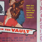 MAN IN THE VAULT US HALF SHEET (22"x 28") POSTER WILLIAM CAMPBELL 1956