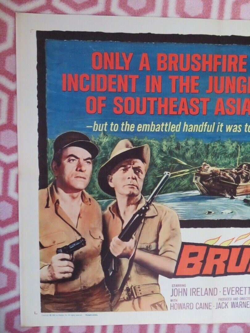 BRUSHFIRE US HALF SHEET (22"x 28") POSTER JOHN IRELAND EVERETT SLOANE 1962