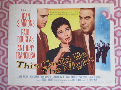 THIS COULD BE THE NIGHT US HALF SHEET (22"x 28") POSTER JEAN SIMMONS 1957