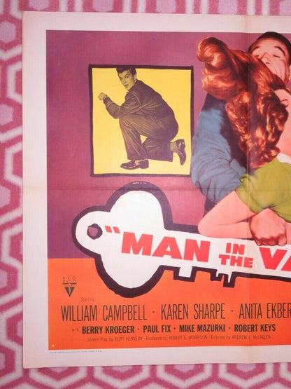 MAN IN THE VAULT US HALF SHEET (22"x 28") POSTER KAREN SHARP W CAMPBELL 1956