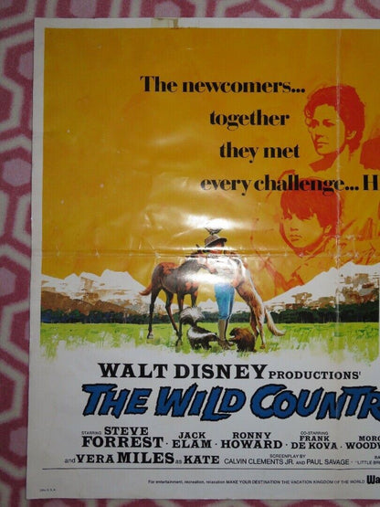 THE WILD COUNTRY US HALF SHEET (22"x 28") POSTER DISNEY RON HOWARD 1970